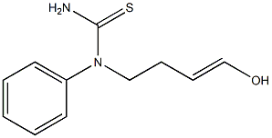 N2HYDROXYBUT3ENYLNPHENYLTHIOUREA Struktur