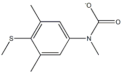 4-METHYLTHIO-3,5-DIMETHYLPHENYL-N-METHYLCARBAMATE Struktur