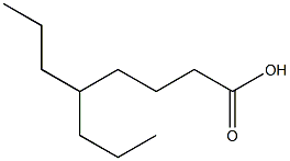 5-PROPYLOCTANOICACID Struktur