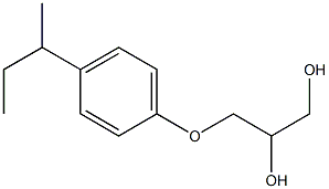 PARA-SEC-BUTYLPHENYL-2,3-DIHYDROXYPROPYLETHER Struktur