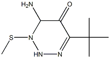 TRIAZIN-5-ONE,4-AMINO-6-TERT-BUTYL-3-(METHYLTHIO)- Struktur