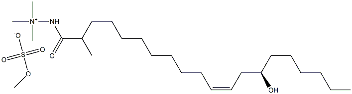 RICINOLEPROPYLAMIDOTRIMETHYLAMMONIUMMETHOSULPHATE Struktur