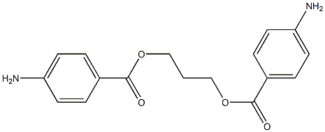 TRIMETHYLENEGLYCOL-DI-PARA-AMINOBENZOATE Struktur