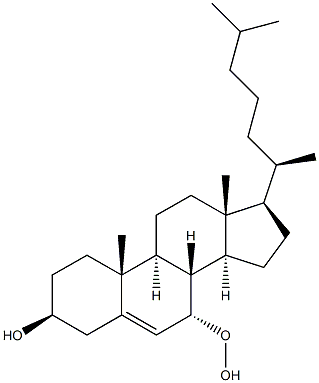 3-BETA-HYDROXYCHOLEST-5-ENE-7-ALPHA-HYDROPEROXIDE Struktur