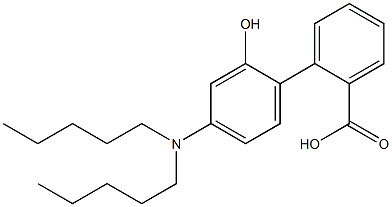 2-(4-(DIPENTYLAMINO)-2-HYDROXYBENZENYL)BENZOICACID Struktur