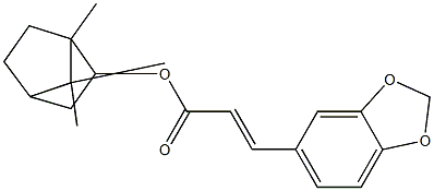 BORNYLESTERSOF3,4-METHYLENEDIOXYCINNAMICACID Struktur