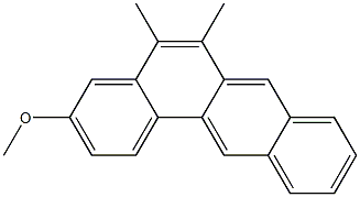 3-METHOXYDIMETHYLBENZANTHRACENE Struktur