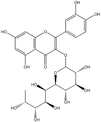 QUERCETIN-3-O-RHAMNOGLUCOSIDE Struktur