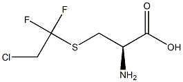 S-(2-CHLORO-1,1-DIFLUOROETHYL)-L-CYSTEINE Struktur