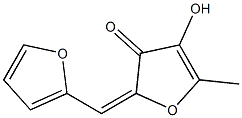 2-(2-FURYLMETHYLIDENE)4-HYDROXY-5-METHYL-2H-FURAN-3-ONE Struktur