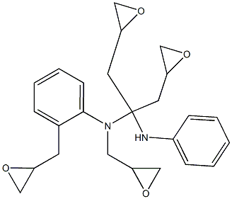 TETRAGLYCIDYLETHEROFMETHYLENEDIANILINE Struktur