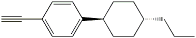 4-(trans-4-n-Propylcyclohexyl)phenylacetylene Struktur