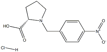 (R)-alpha-(4-nitro-benzyl)-proline hydrochloride Struktur