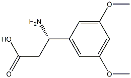 (S)-3-Amino-3-(3,5-dimethoxy-phenyl)-propanoic acid Struktur