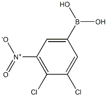 3,4-DICHLORO-5-NITRO-PHENYLBORONIC ACID Struktur