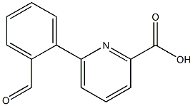 6-(2-Formylphenyl)-picolinic acid Struktur