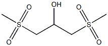 1,3-bis(methylsulfonyl)propan-2-ol Struktur