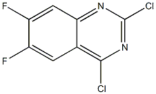 2,4-Dichloro-6,7-difluoro-quinazoline Struktur