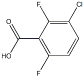 2,6-difluouo-3-chlorobenzoic acid Struktur