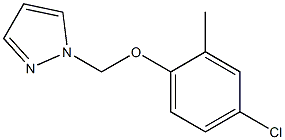 1-(4-Chloro-2-methyl-phenoxymethyl)-1H-pyrazole- Struktur