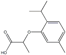 2-(2-Isopropyl-5-methyl-phenoxy)-propionic acid Struktur