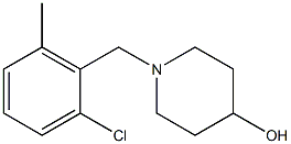 1-(2-chloro-6-methylbenzyl)piperidin-4-ol Struktur