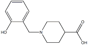 1-(2-hydroxybenzyl)piperidine-4-carboxylic acid Struktur