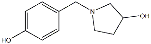 1-(4-hydroxybenzyl)pyrrolidin-3-ol Struktur