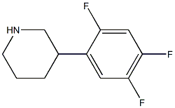 3-(2,4,5-trifluorophenyl)piperidine Struktur