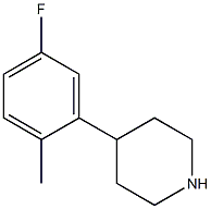 4-(5-fluoro-2-methylphenyl)piperidine Struktur