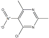 4-chloro-2,6-dimethyl-5-nitropyrimidine Struktur