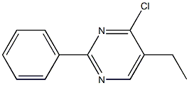 4-chloro-5-ethyl-2-phenylpyrimidine Struktur