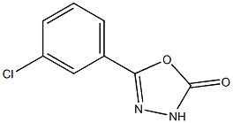 5-(3-chlorophenyl)-1,3,4-oxadiazol-2(3H)-one Struktur