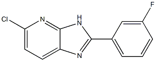 5-chloro-2-(3-fluorophenyl)-3H-imidazo[4,5-b]pyridine Struktur