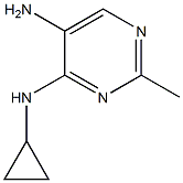 N4-cyclopropyl-2-methylpyrimidine-4,5-diamine Struktur