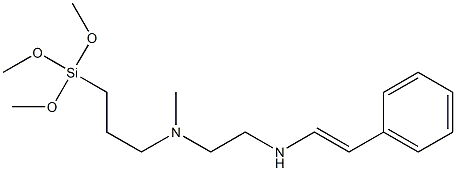 3-(N-STYRYLMETHYL-2-AMINOETHYLAMINO)-PROPYLTRIMETHOXYSILANE: 40% IN METHANOL Struktur