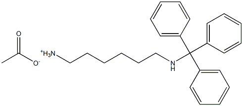 1-(TRITYLAMINO)-HEXYL-6-AMMONIUM ACETAT Struktur