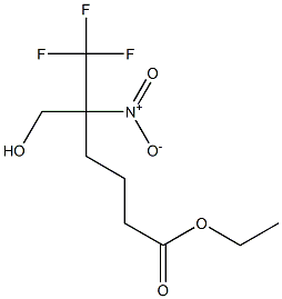 5,5,5-TRIFLUORO-4-HYDROXYMETHYL-4-NITRO-PENTANECARBOXYLIC ACID ETHYL ESTER Struktur