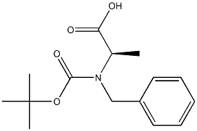 N-T-BUTYLOXYCARBONYL-N-BENZYL-D-ALANINE Struktur