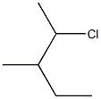 2-chloro-3-methylpentane Struktur