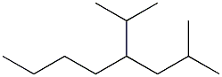 2-methyl-4-isopropyloctane Struktur