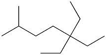 2-methyl-5,5-diethylheptane Struktur