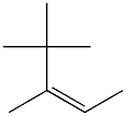 3,4,4-trimethyl-cis-2-pentene Struktur