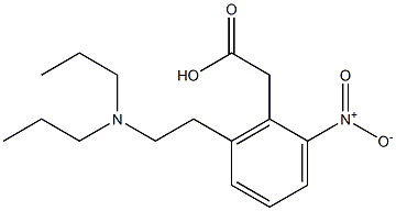 2-NITRO-6-[2-(DI-N-PROPYLAMINO)ETHYL]PHENYLACETIC ACID Struktur