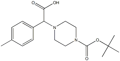 N-BOC-4-(CARBOXY-P-TOLYL-METHYL)-PIPERAZINE Struktur