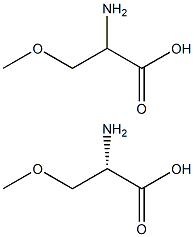 3-METHOXY 2-AMINOPROPANOIC ACID (O-METHYL SERINE) Struktur