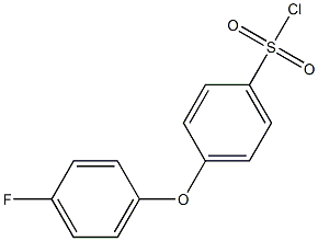 4-(4-FLUOROPHENOXY) BENZENE SULPHONYL CHLORIDE Struktur