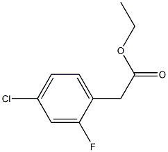 4-CHLORO-2-FLUOROPHENYLACETIC ACID ETHYL ESTER Struktur