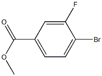 4-BROMO-3-FLUOROBENZOIC ACID METHYL ESTER Struktur