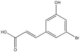 5-BROMO-3-HYDROXYCINNAMIC ACID Struktur